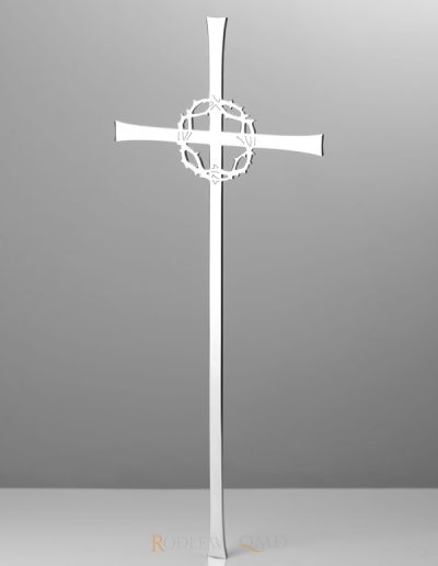 krzyż leżący w Rudzie śląskiej na nagrobku