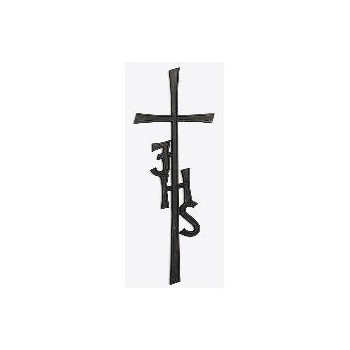 krzyż z brązu czarnego