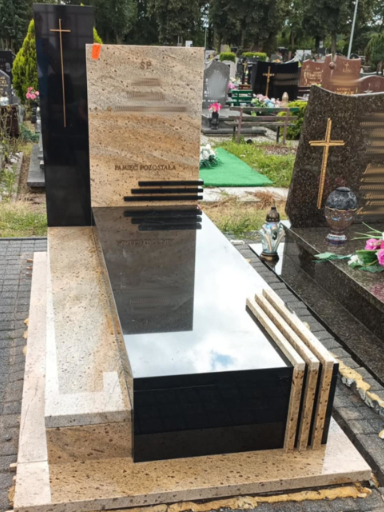 nagrobek nowoczesny - Cmemtarz Zabrze